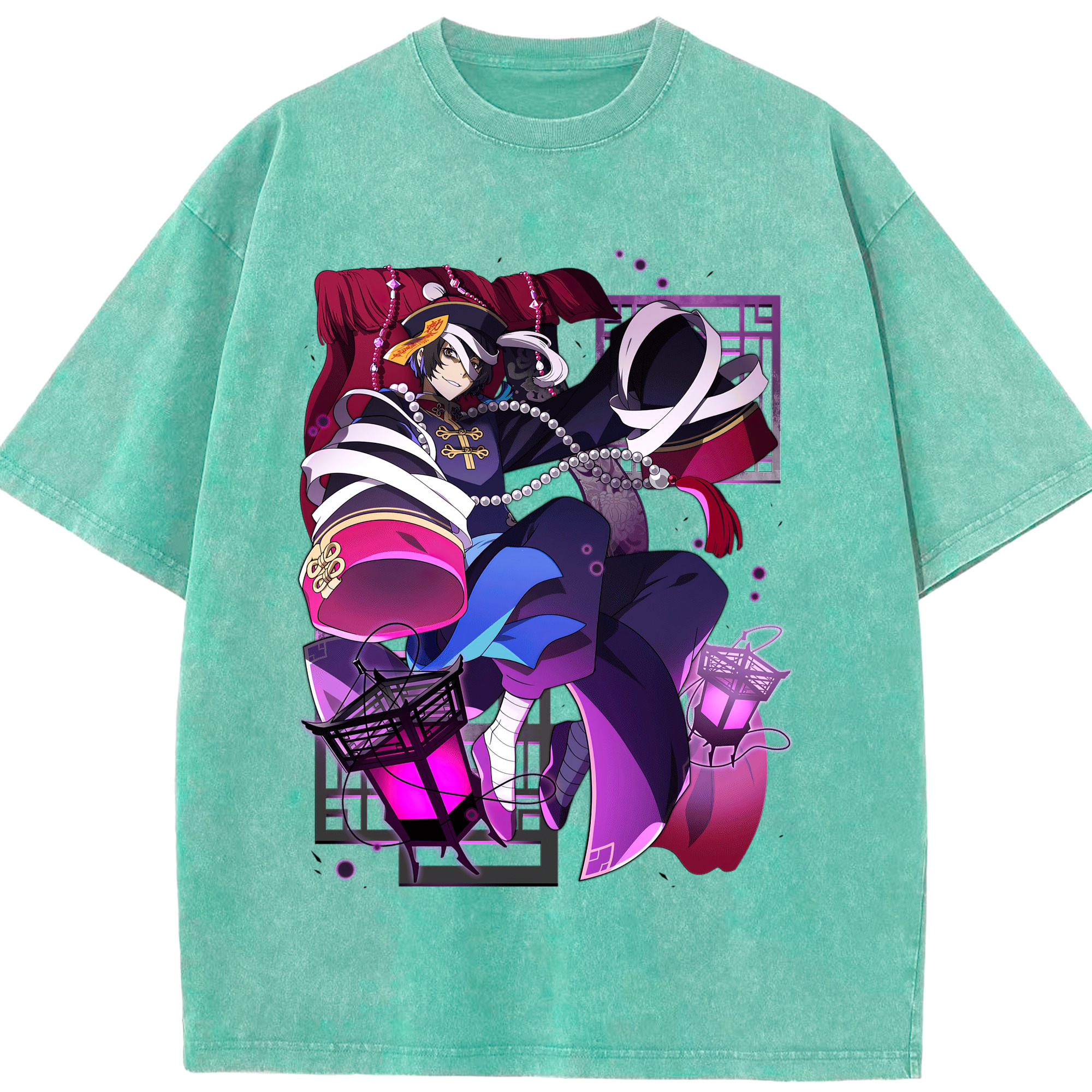 （画像用） 文豪ストレイドッグス Bungo Stray Dogs 綿100% ヴィンテージ風 半袖Tシャツ（フロントプリント）